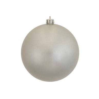 Vickerman 8" Silver Candy Ball Christmas Ornament