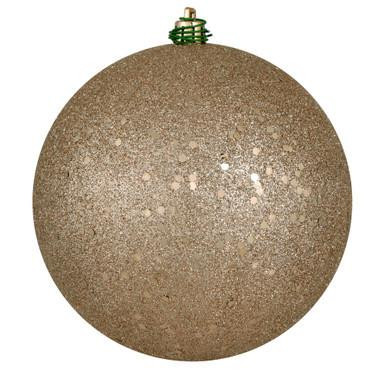 Vickerman 10" Oat Sequin Ball Christmas Ornament