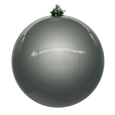 Vickerman 10" Pewter Pearl UV Drilled Ball Christmas Ornament 1 per bag