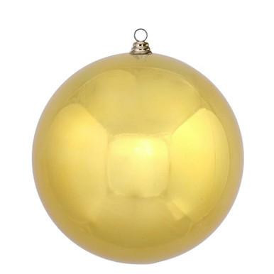 Vickerman 15.75" Gold Shiny Ball Christmas Ornament