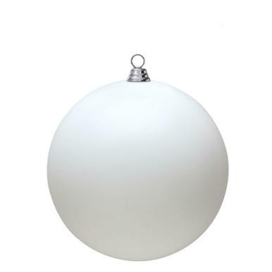 Vickerman 15.75" White Matte Ball Christmas Ornament