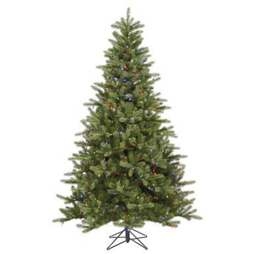  Vickerman 5.5' King Spruce Artificial Christmas Tree Multi-Colored Dura-Lit LED Lights 