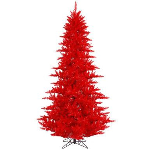  Vickerman 5.5' Red Fir Artificial Christmas Tree Unlit 