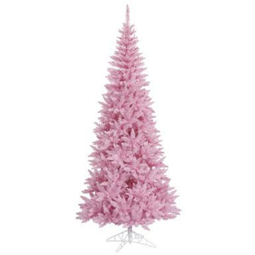  Vickerman 5.5' Pink Fir Slim Artificial Christmas Tree Unlit 