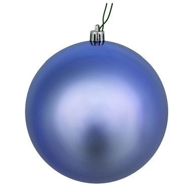  Vickerman 12" Periwinkle Shiny Ball Christmas Ornament 