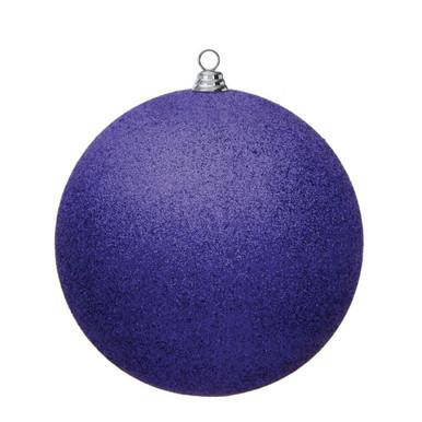 Vickerman 15.75" Purple Glitter Ball Christmas Ornament
