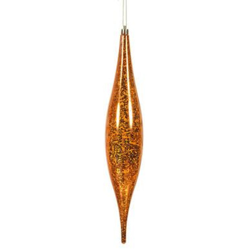  Vickerman 13" Burnished Orange Mercury Rain Drop Christmas Ornament 