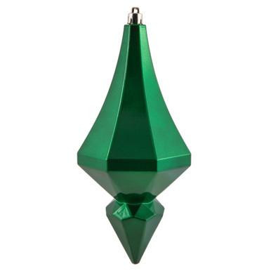 Vickerman 8" Green Candy Finish Diamond Finial Christmas Ornament Pack of 2