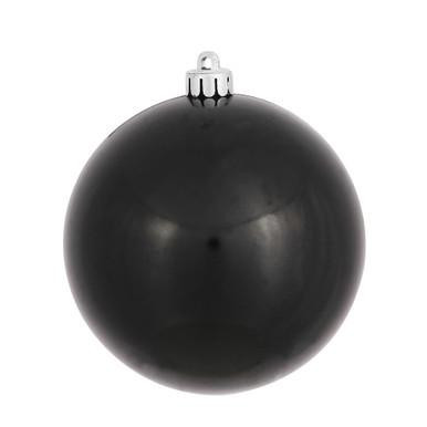 Vickerman 10" Black Candy Ball Christmas Ornament