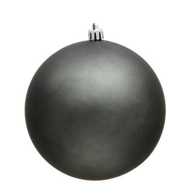  Vickerman 10" Pewter Matte Ball Christmas Ornament 