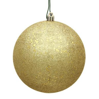  Vickerman 12" Gold Sequin Ball Christmas Ornament 