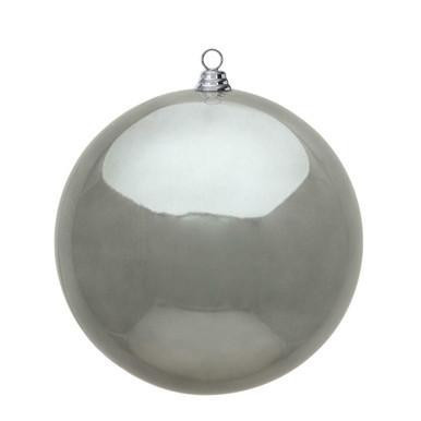 Vickerman 15.75" Pewter Shiny Ball Christmas Ornament