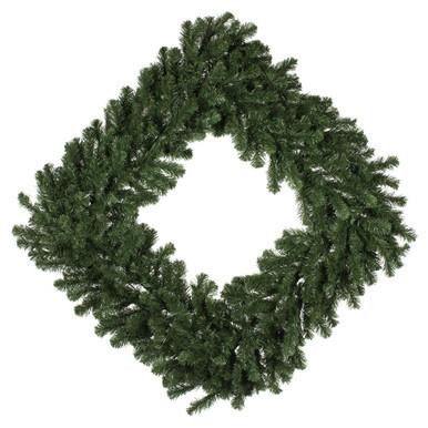 Vickerman 60" Grand Teton Artificial Christmas Square Wreath Unlit
