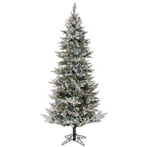  Vickerman 9' x 51" Flocked Kiana Artificial Christmas Tree Dura-Lit LED Warm White Mini Lights 