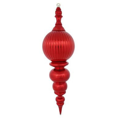  Vickerman 28" Red Shiny Finial Christmas Ornament 