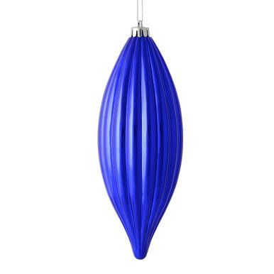 Vickerman 8" Purple Shiny Line Finial Christmas Ornament Pack of 4