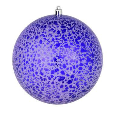 Vickerman 8" Purple Crackle Ball Christmas Ornament