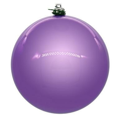 Vickerman 8" Lavender Pearl UV Drilled Ball Christmas Ornament 1 per bag