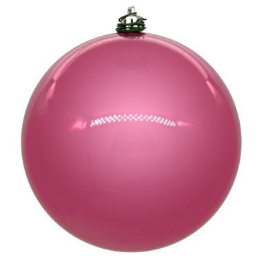 Vickerman 10" Pink Pearl UV Drilled Ball Christmas Ornament 1 per bag
