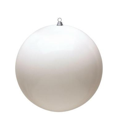 Vickerman 2.4" White Shiny Ball Christmas Ornament 60 per Box