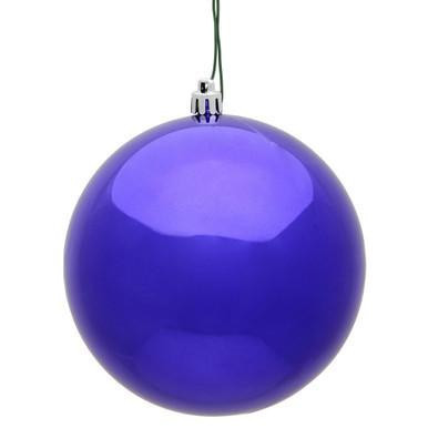 Vickerman 3" Purple Shiny Ball Christmas Ornament 32 per Box