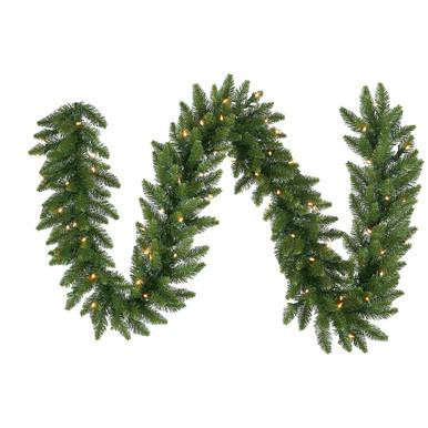 Vickerman 50' Camdon Fir Artificial Christmas Garland Warm White LED Mini Lights
