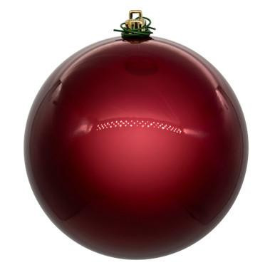 Vickerman 10" Berry Red Pearl UV Drilled Ball Christmas Ornament 1 per bag