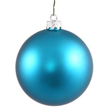 Vickerman 2.4" Turquoise Matte Ball Christmas Ornament 60 per Box
