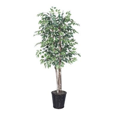 Vickerman 6' Artificial Variegated Deluxe Rattan Basket