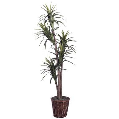  Vickerman 6' Artificial Marginata Executive Rattan Basket 