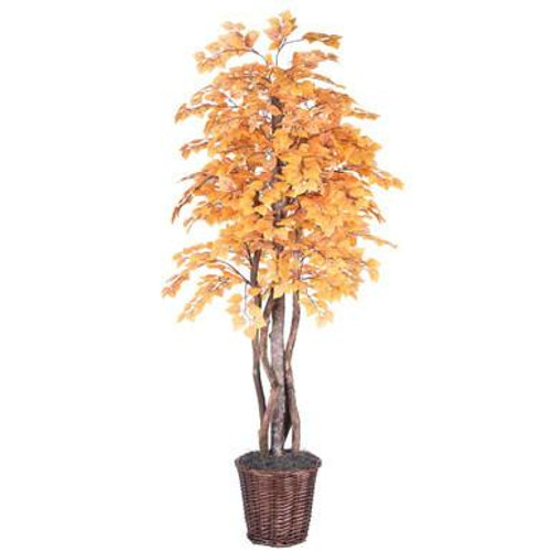  Vickerman 6' Artificial Golden Aspen Executive Rattan Basket 