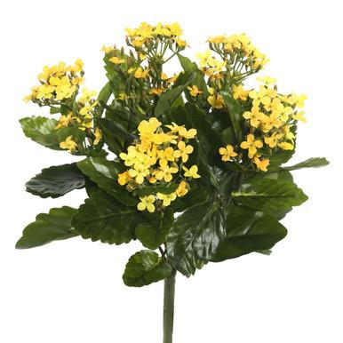 Vickerman 17.25" Artificial Yellow Kalanchoe Bush