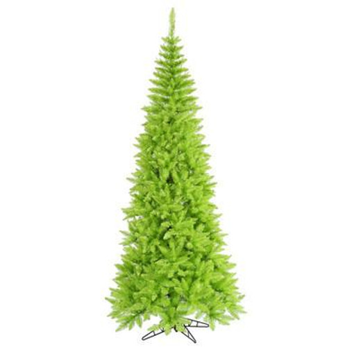  Vickerman 9' Lime Fir Slim Artificial Christmas Tree Unlit 