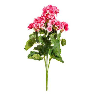 Vickerman 19 5" Artificial Coral Geranium Bush