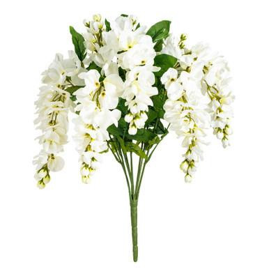 Vickerman 19 " Artificial White Wisteria Bush