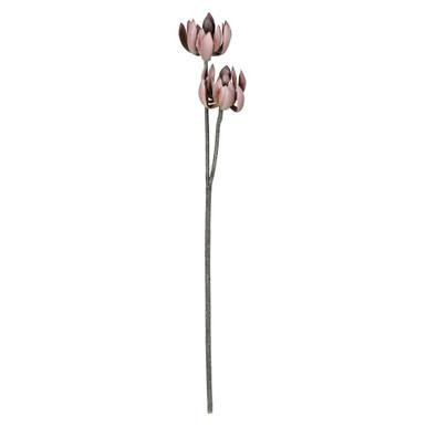 Vickerman 30" Artificial Rust Brown Echeveria Spray