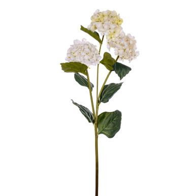 Vickerman 33" White Artificial Hydrangea Spray with Three Flower Heads 2 per bag