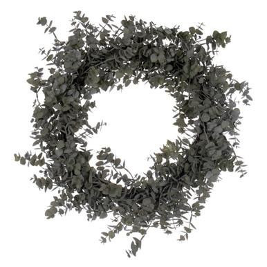 Vickerman 22" Artificial Green Gray Eucalyptus Wreath