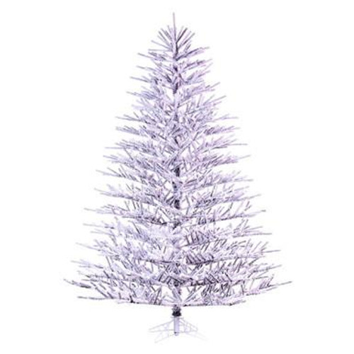  Vickerman 7.5' x 65" x Flocked Pistol Pine Artificial Unlit Christmas Tree 