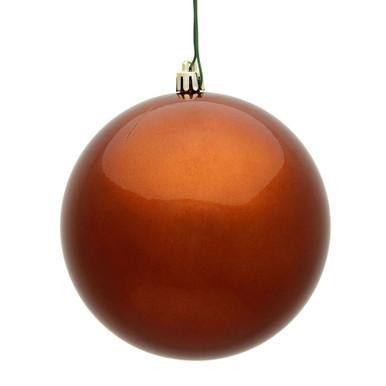Vickerman 12" Copper Candy Ball Christmas Ornament
