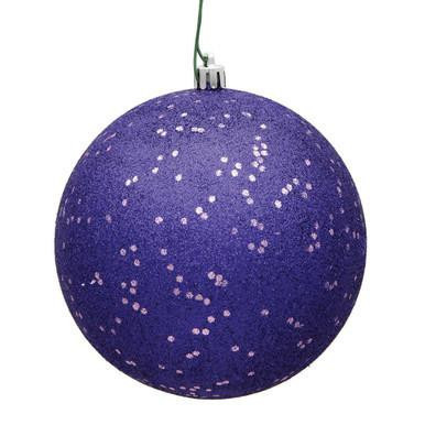 Vickerman 12" Purple Sequin Ball Christmas Ornament