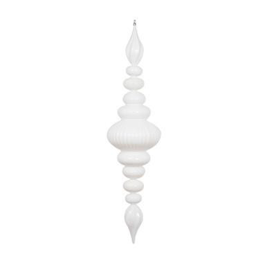  Vickerman 41" White Shiny Finial Christmas Ornament 