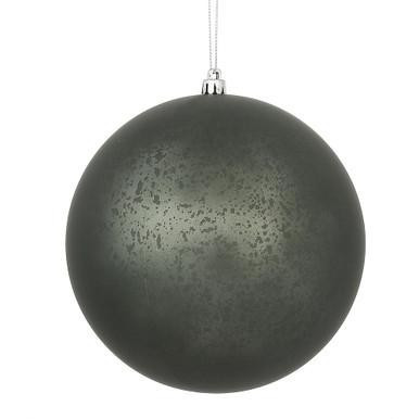 Vickerman 8" Pewter Matte Mercury Ball Christmas Ornament