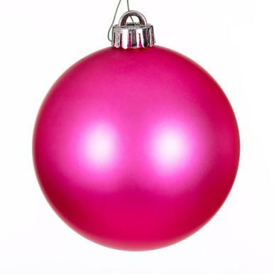 Vickerman 2.4" Hot Pink Matte Ball Christmas Ornament 24 per bag