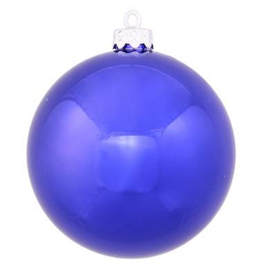 Vickerman 3" Cobalt Shiny Ball Christmas Ornament 12 per Bag