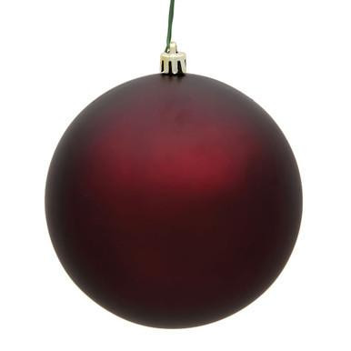 Vickerman 2.4" Burgundy Matte Ball Christmas Ornament 24 per Bag