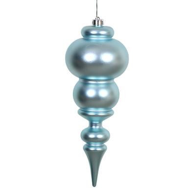 Vickerman 14" Baby Blue Matte Finial Christmas Ornament