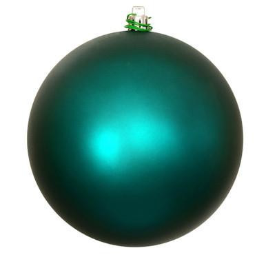 Vickerman 10" Dark Teal Matte Ball Christmas Ornament