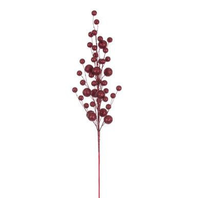 Vickerman 27" Burgundy Multi Ball Glitter Spray 4 per bag