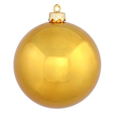 Vickerman 2.4" Antique Gold Shiny Ball Christmas Ornament 24 per Bag
